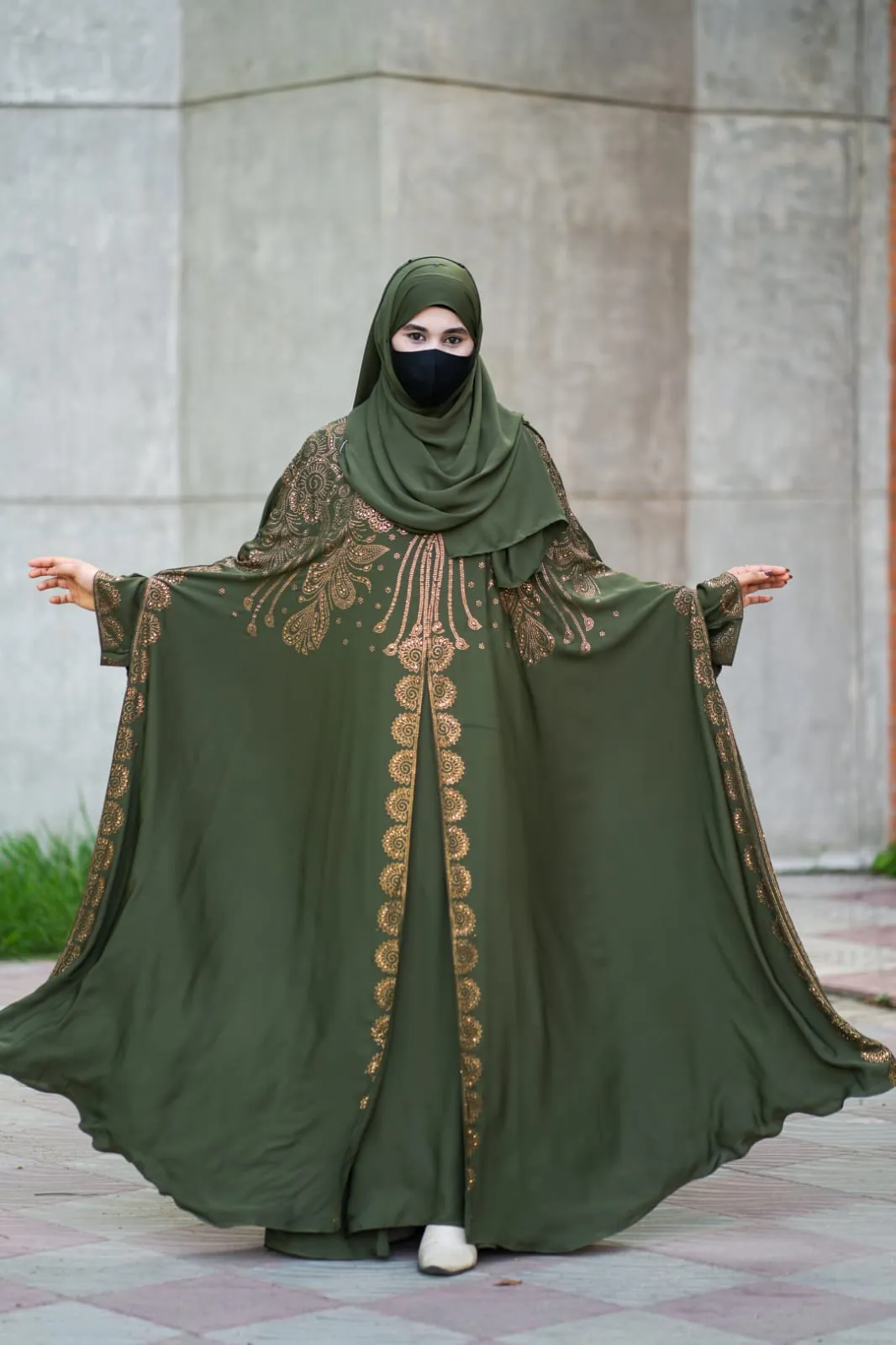 Abhaya Set with Inner and Hijab