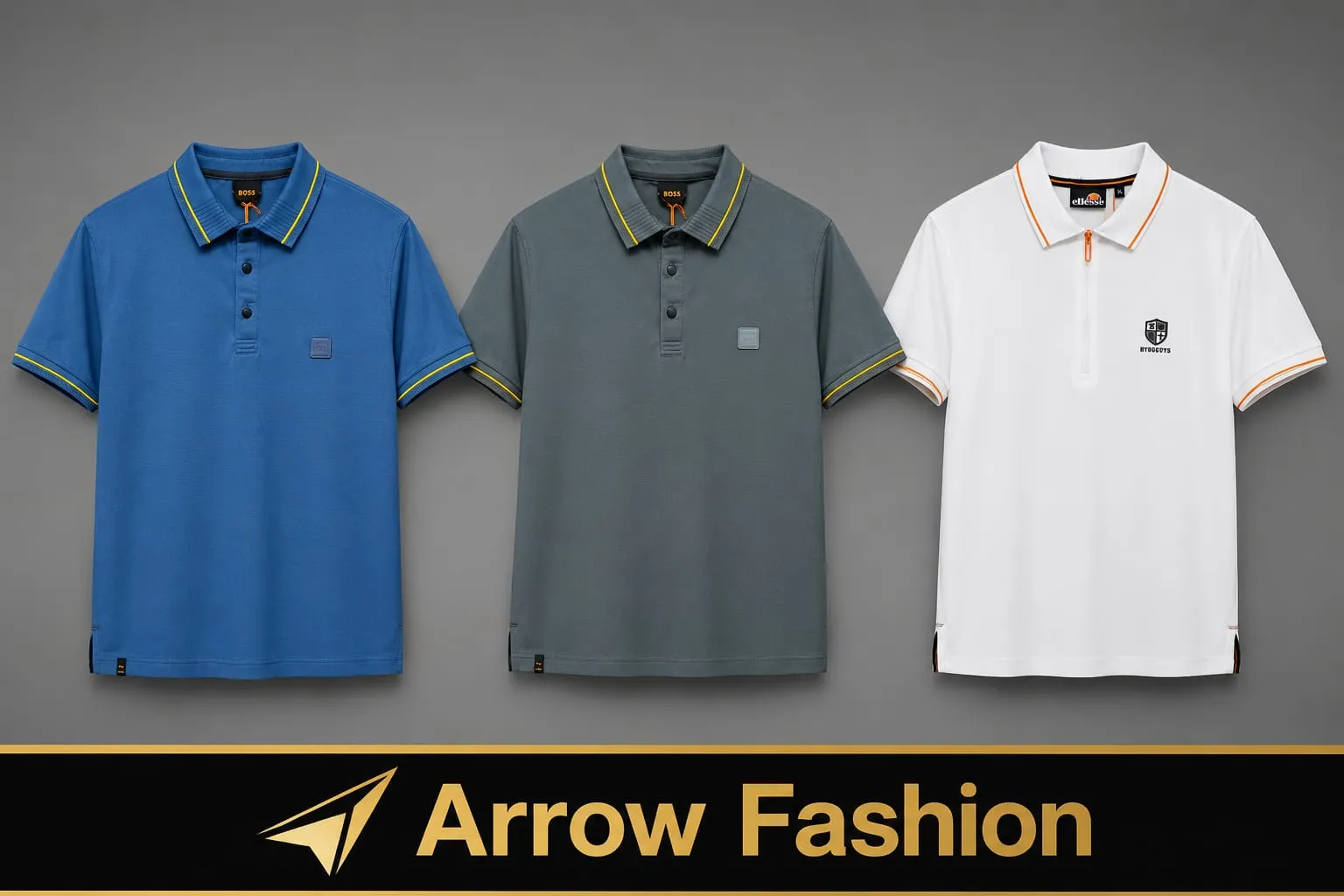 Men's exclusive chinese polo t-shirt.