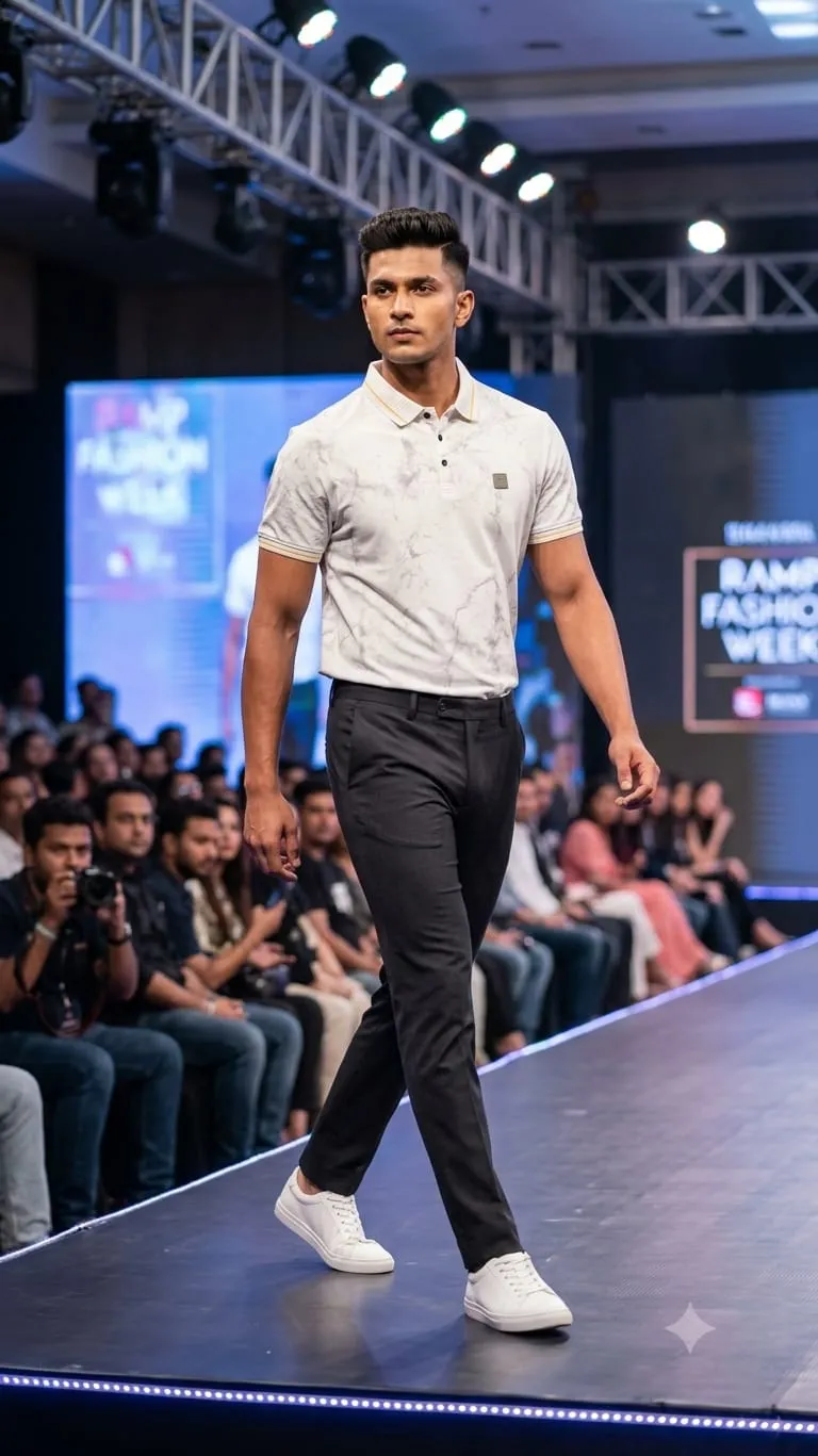 Men's exclusive chinese polo t-shirt.