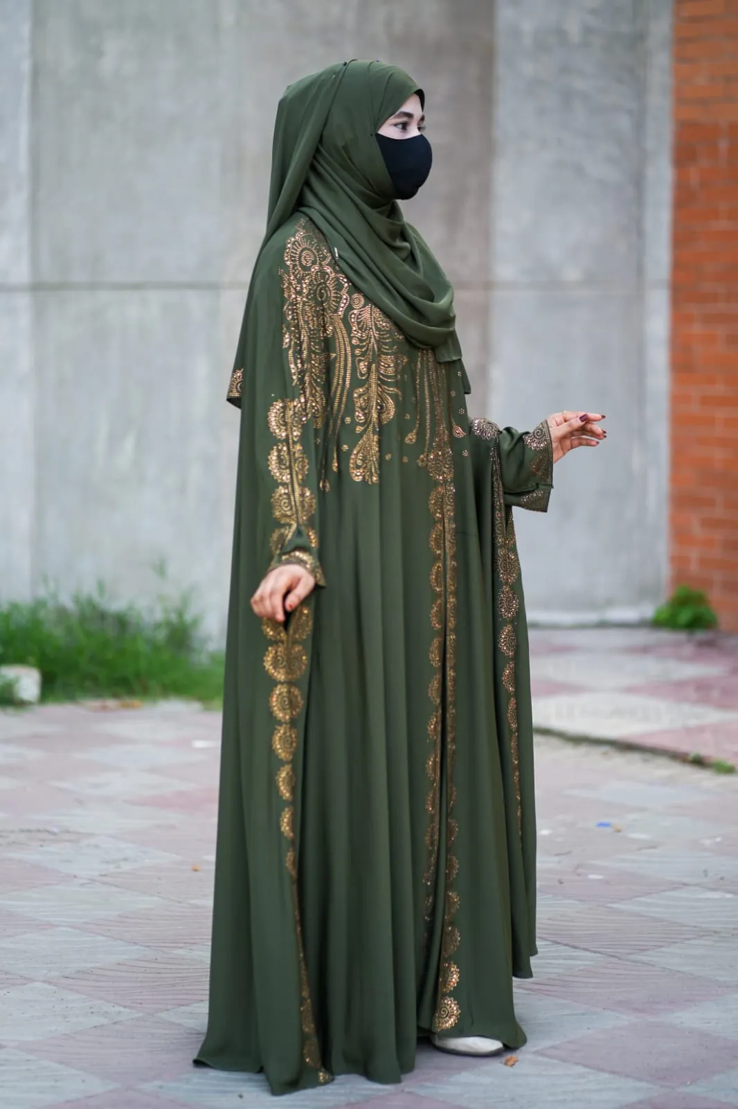 Luxury Abhaya Set with Inner and Hijab