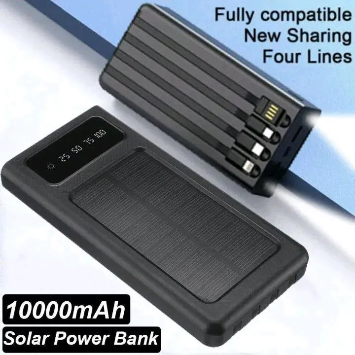 REGRSI® Solar Energy Power Bank ⚡ 10000mah🔋