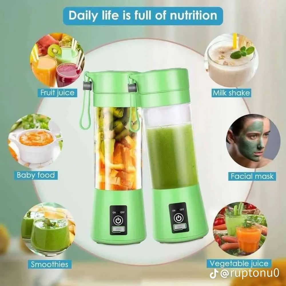 Portable rechargeable juicer