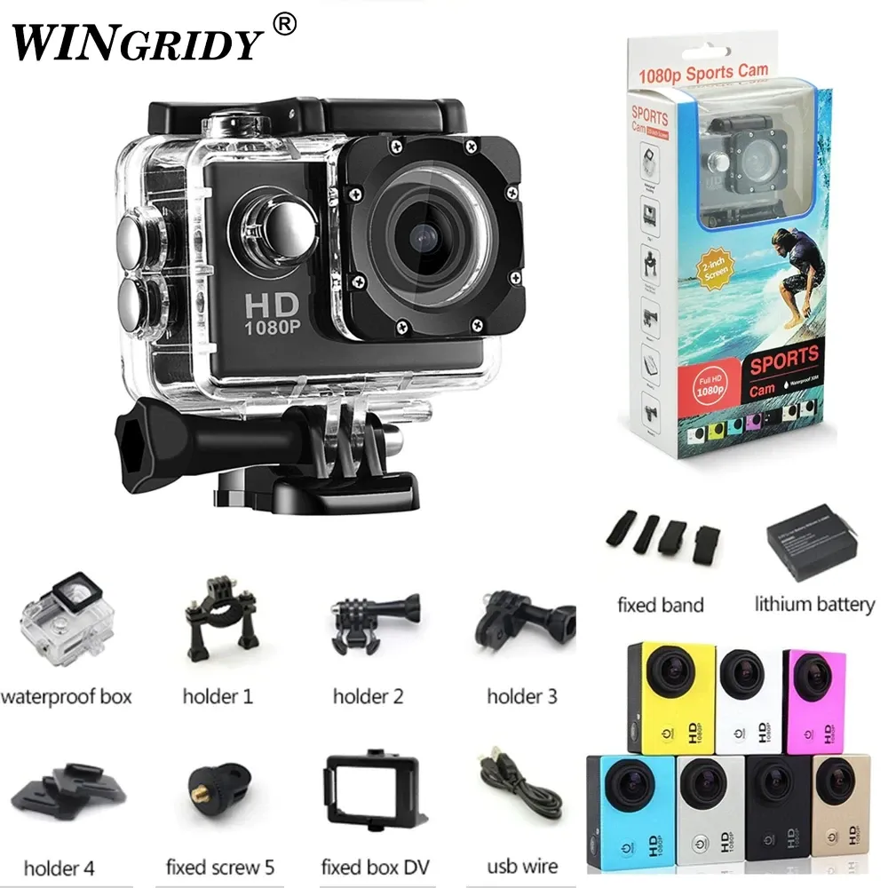 Waterproof Full HD 1080P Action Sports Camera