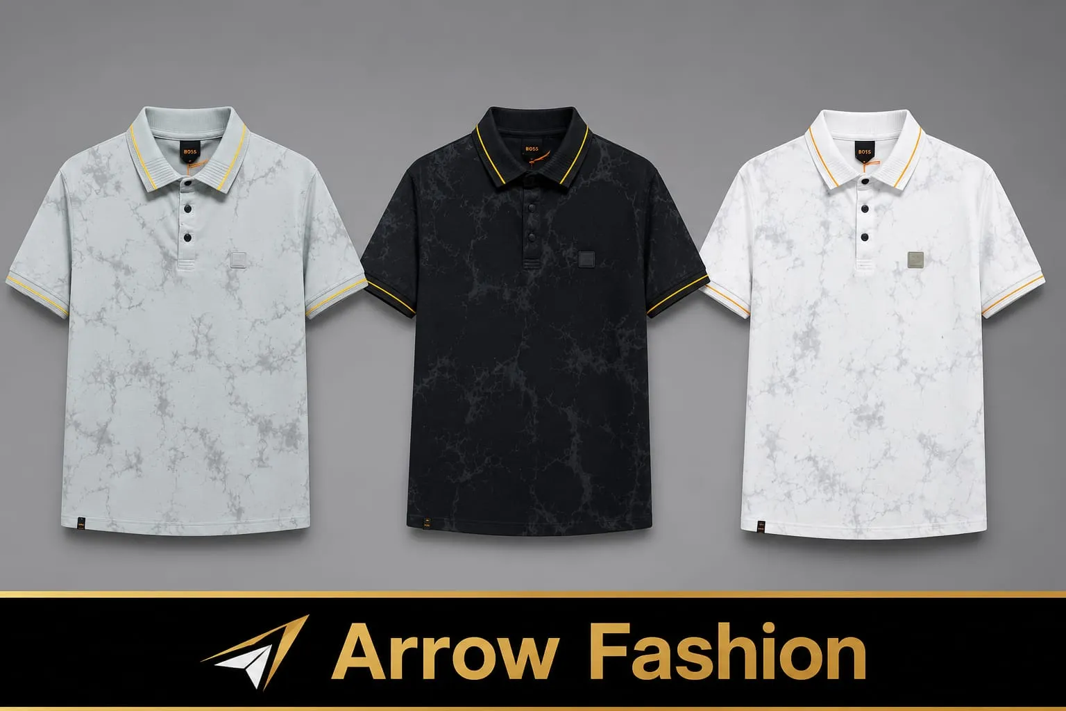 Men's exclusive chinese polo t-shirt.