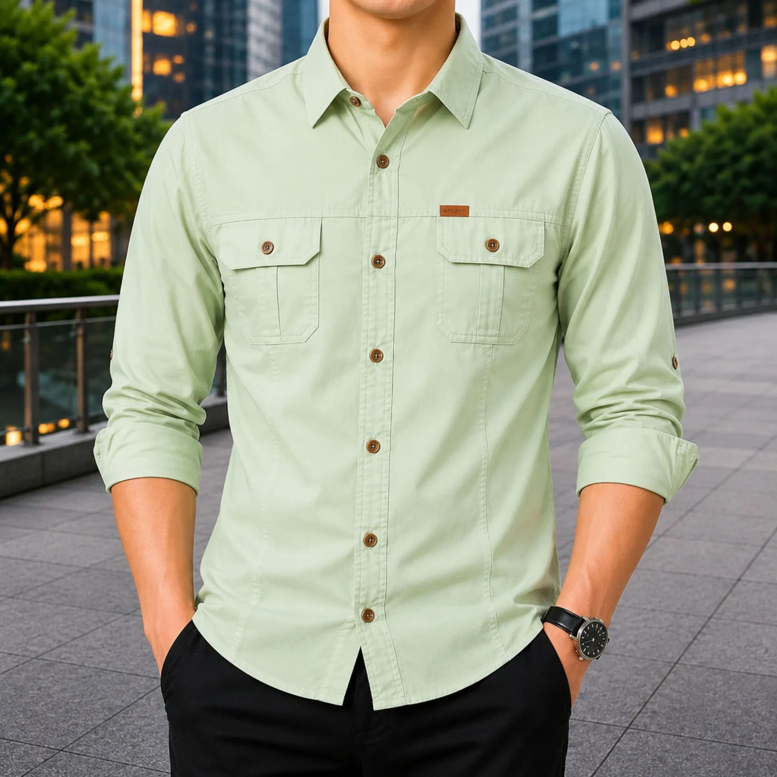 Stylish Full Sleeve Panel Shir