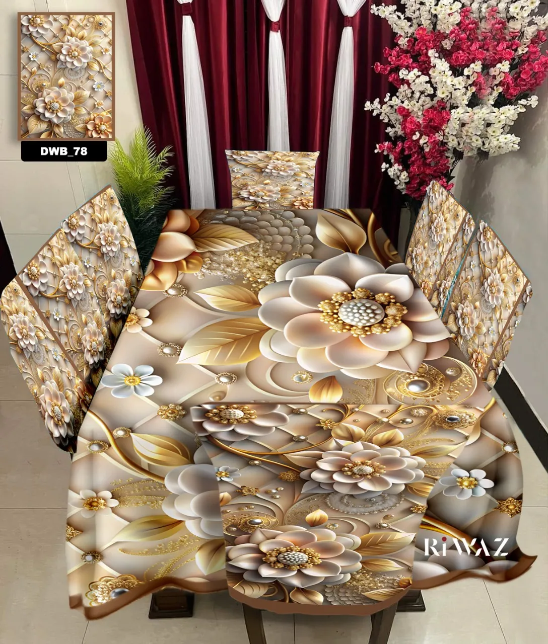 Original 3D Printed Dining Chair Table Cover