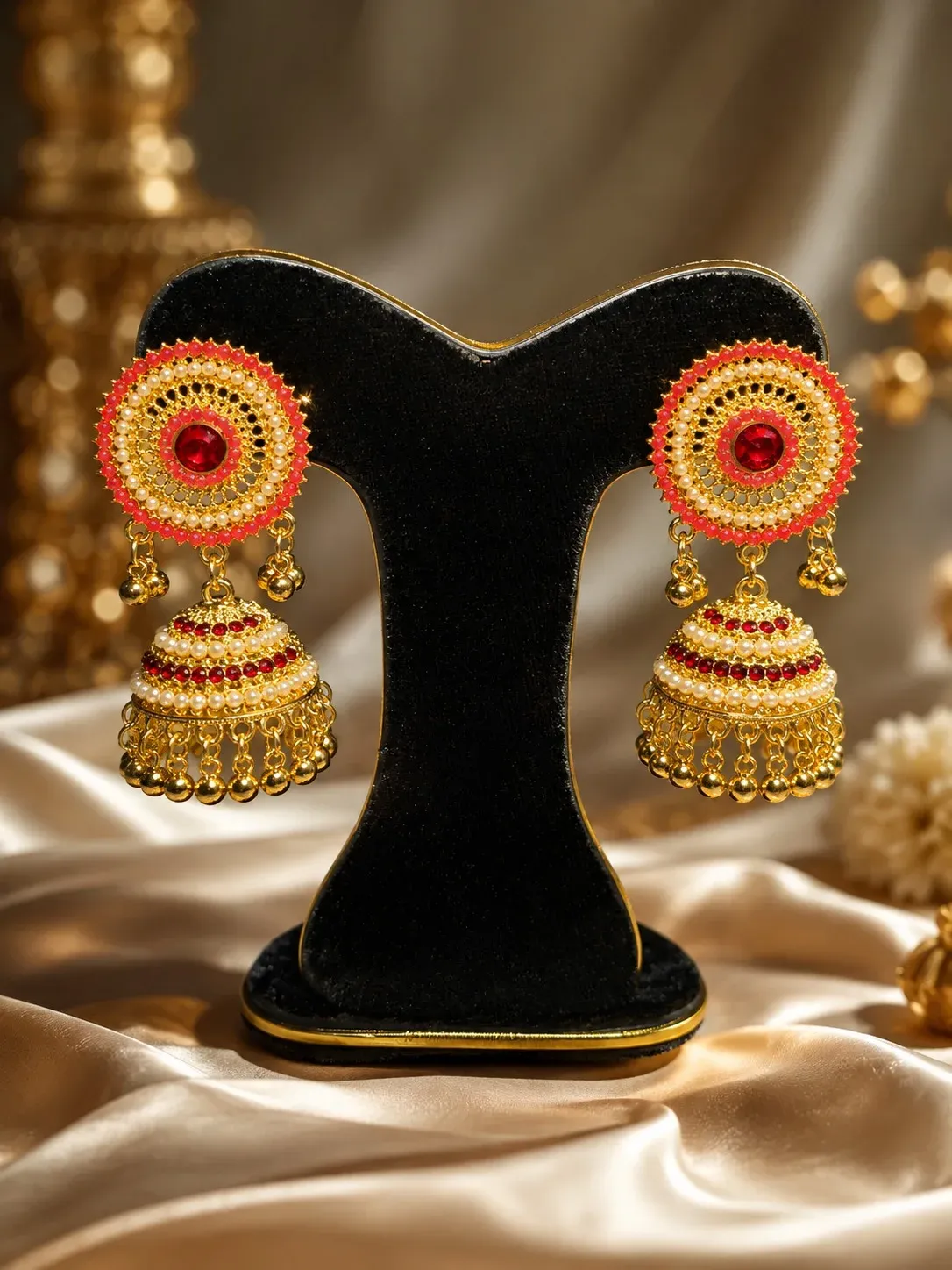 Premium Traditional Jhumka Earrings SNR-3032