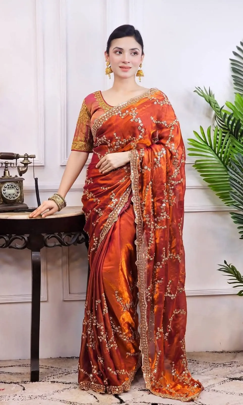 Indian Georgette Sharee with Blouse