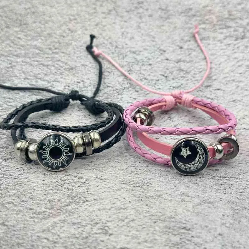Trendy Couple Sun Moon Bracelet