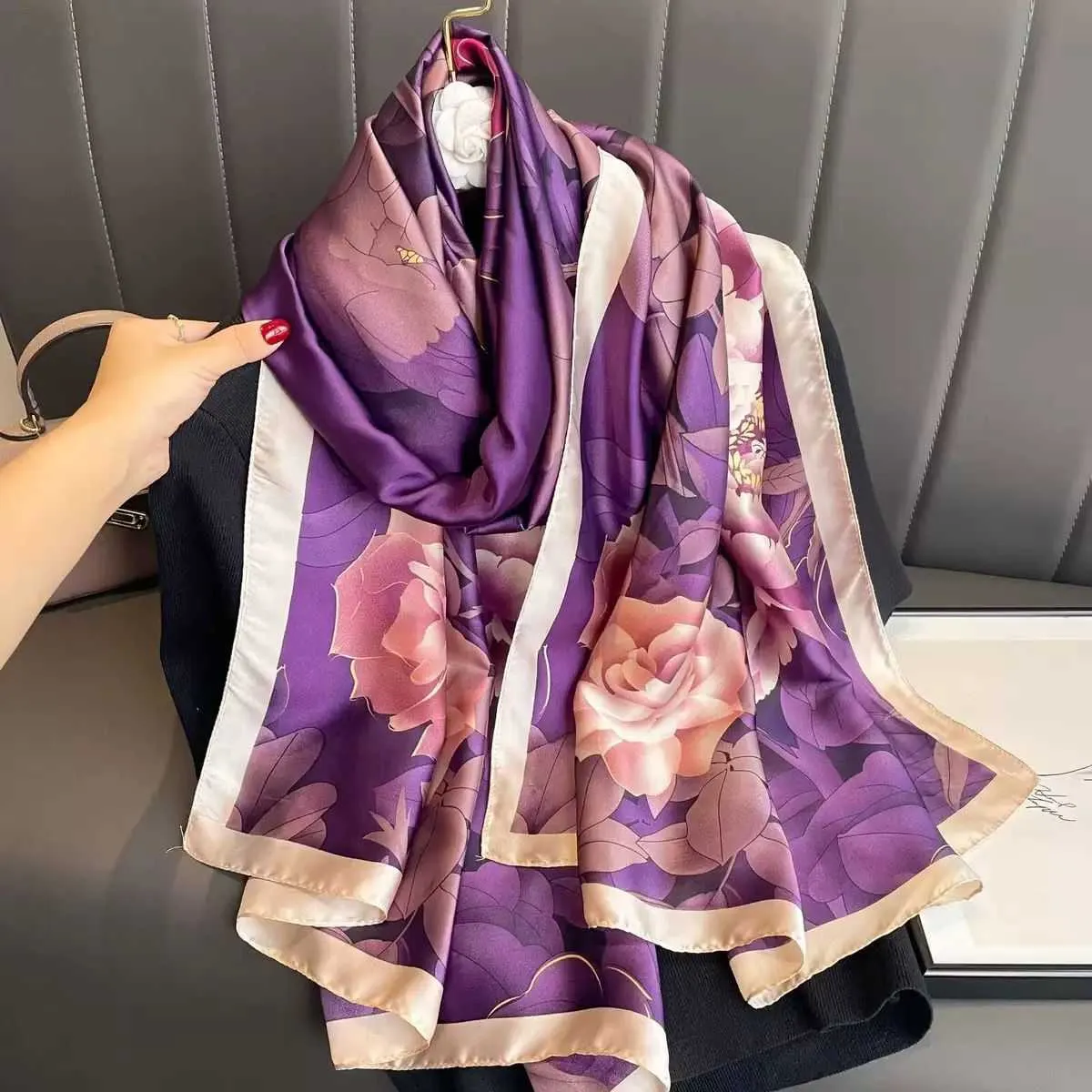 premium Luxury Satin Silk Scarf