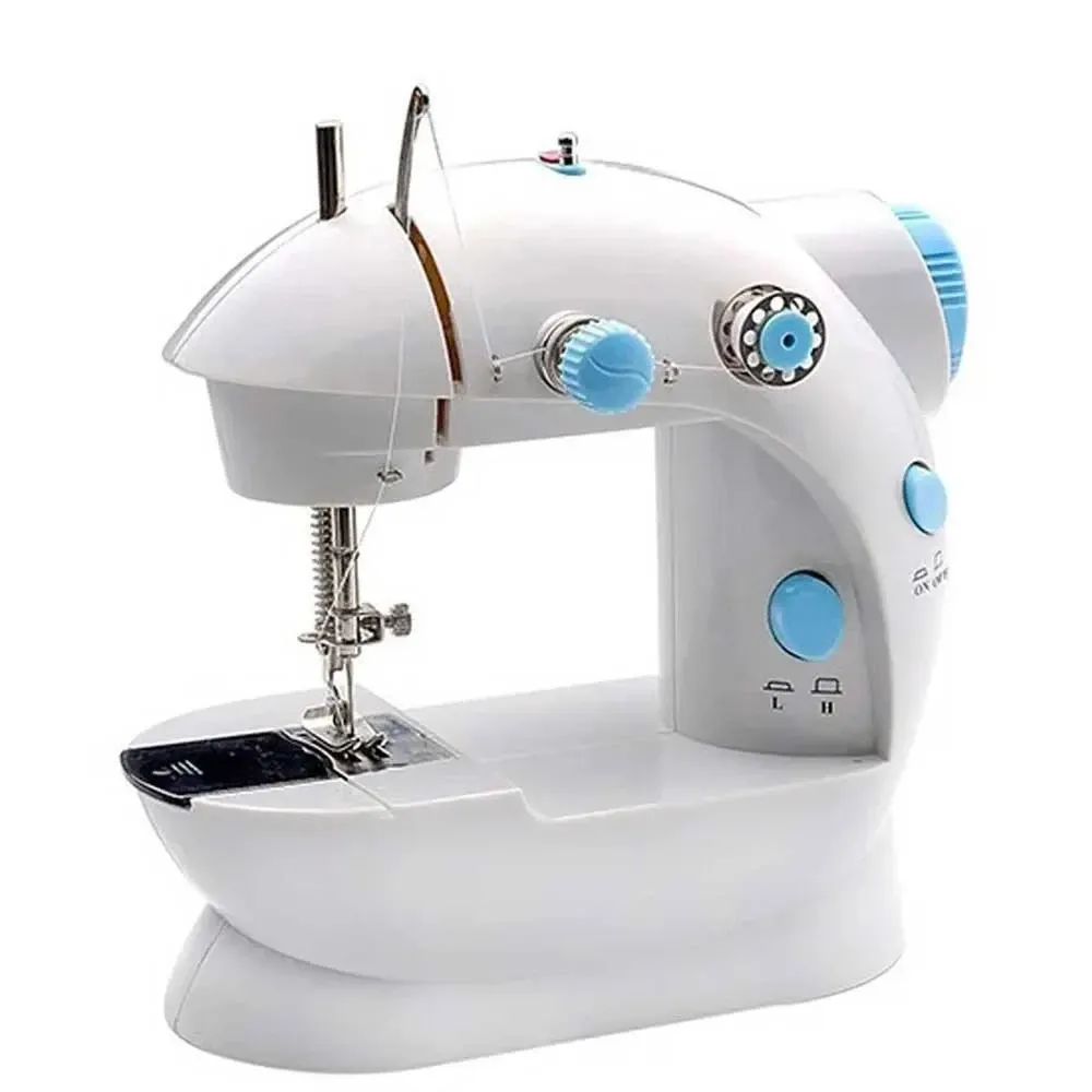 Mini Electric Sewing Machine 4-in-1 Dual Speed Portable Desktop Tailoring Machine