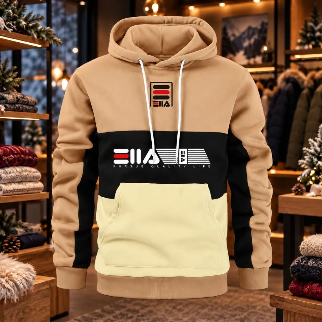 Man Stylish Embroidery Hoodie