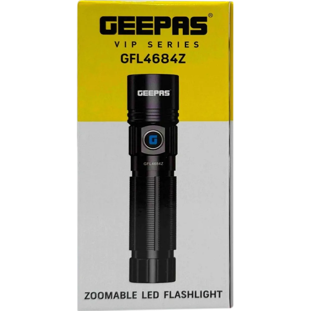 Geepas GFL4684Z Zoomable LED Flashlight