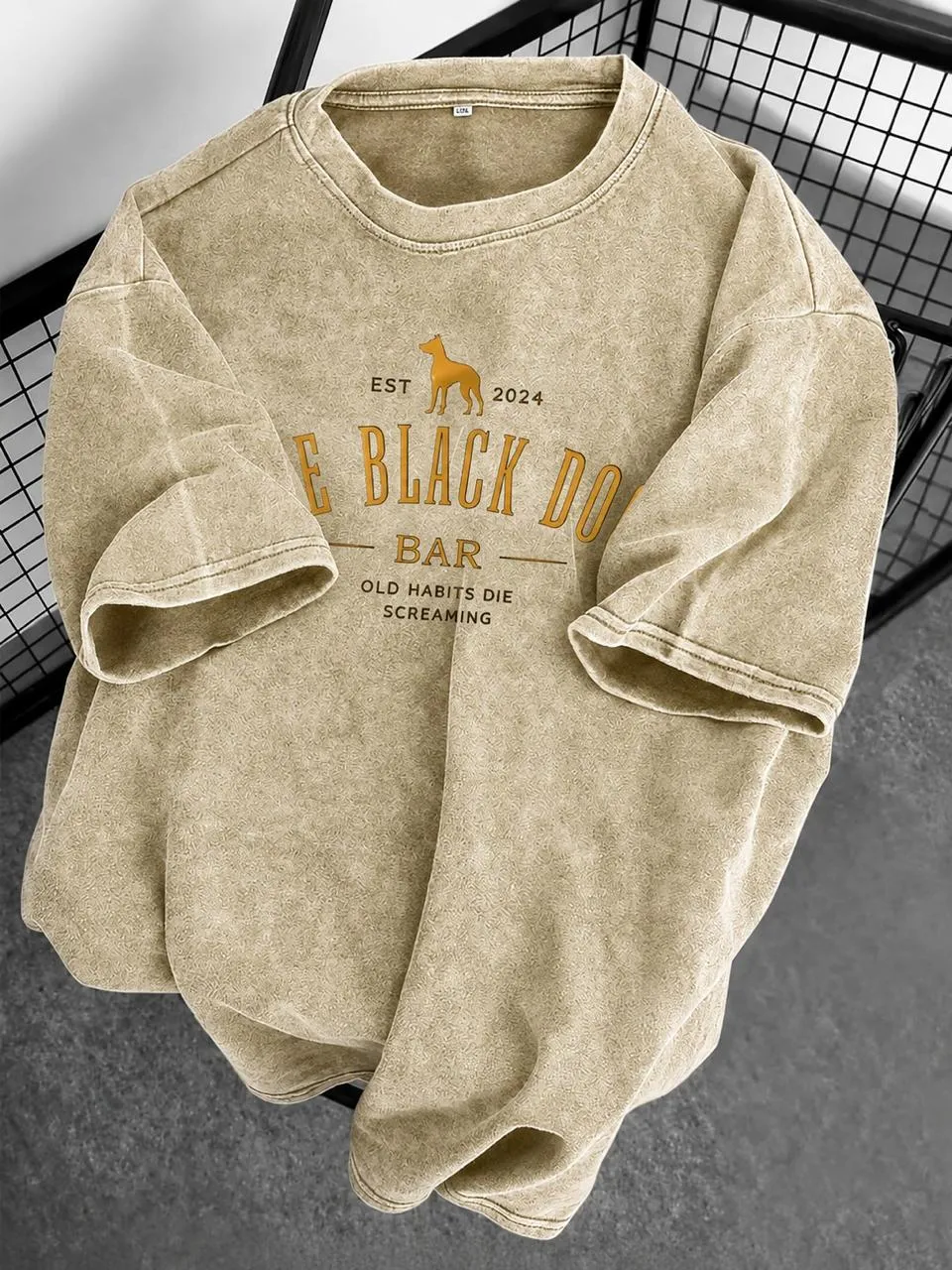 Acid Wash Drop Shoulder TShirt