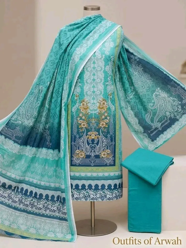 Art's of Noor Exclusive Unstitched and stitched   Kameez Set