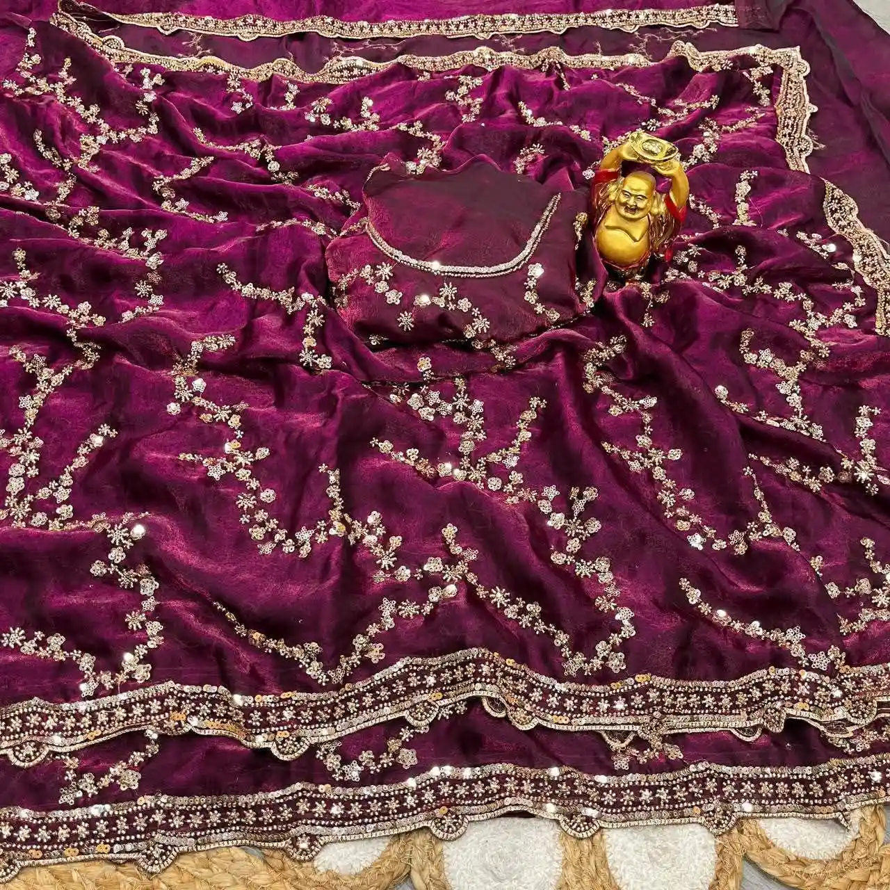 Indian Georgette Sharee with Blouse Piece