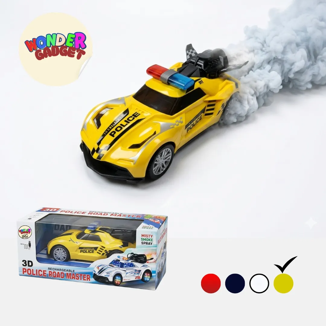 Rc 3D Police Smoke Road Master Car(B)