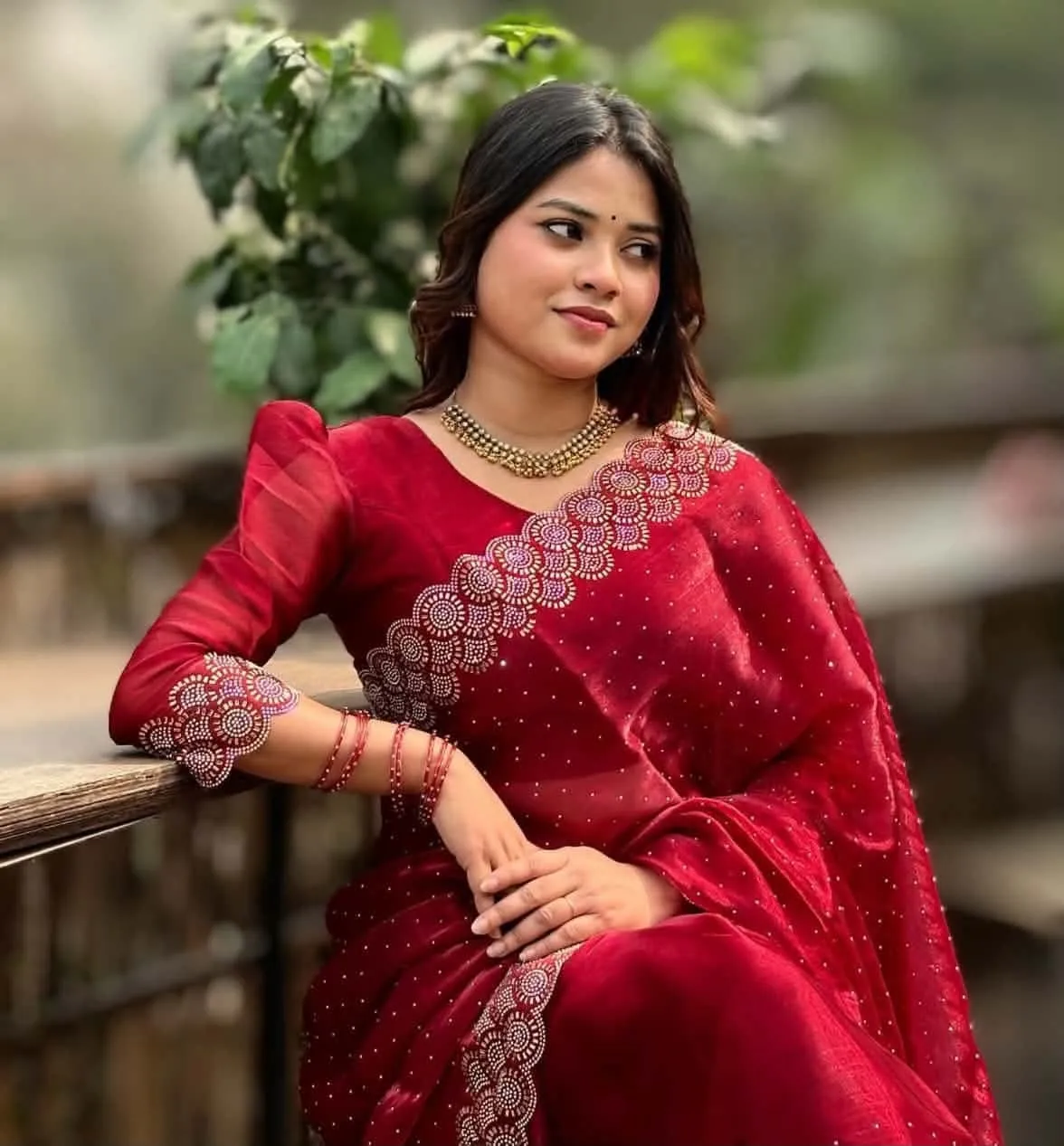 Georgette Sharee with Blouse