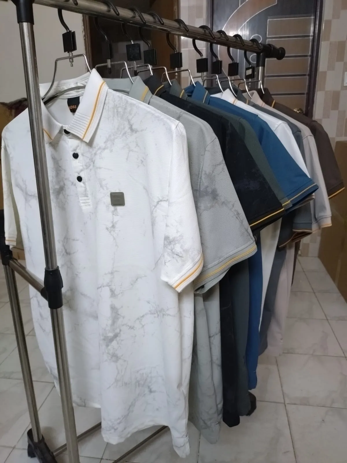 Men's exclusive chinese polo t-shirt.