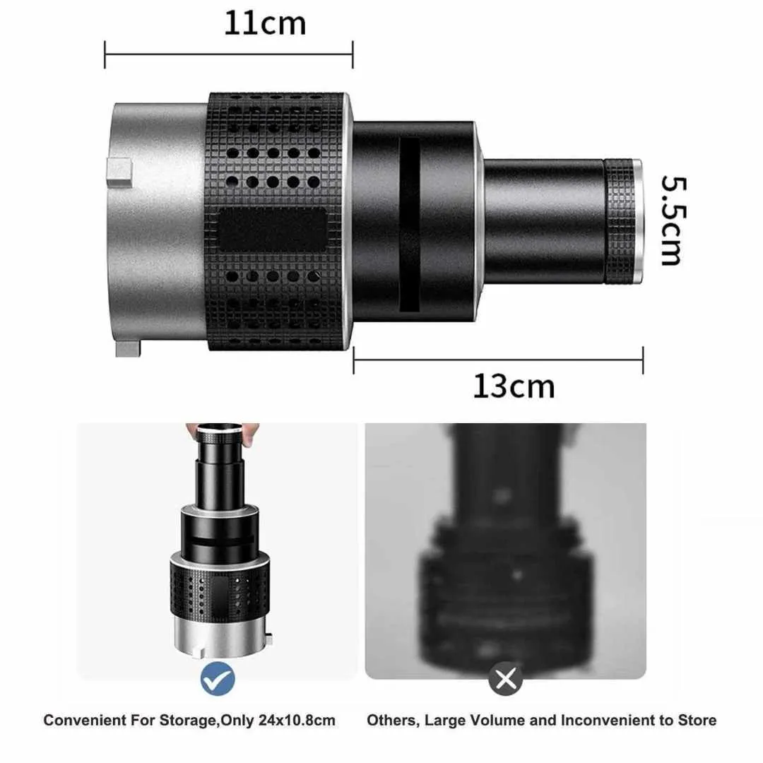 Bowens Mount Optical Spotlight Snoot Lens Kit with 35 Gobos