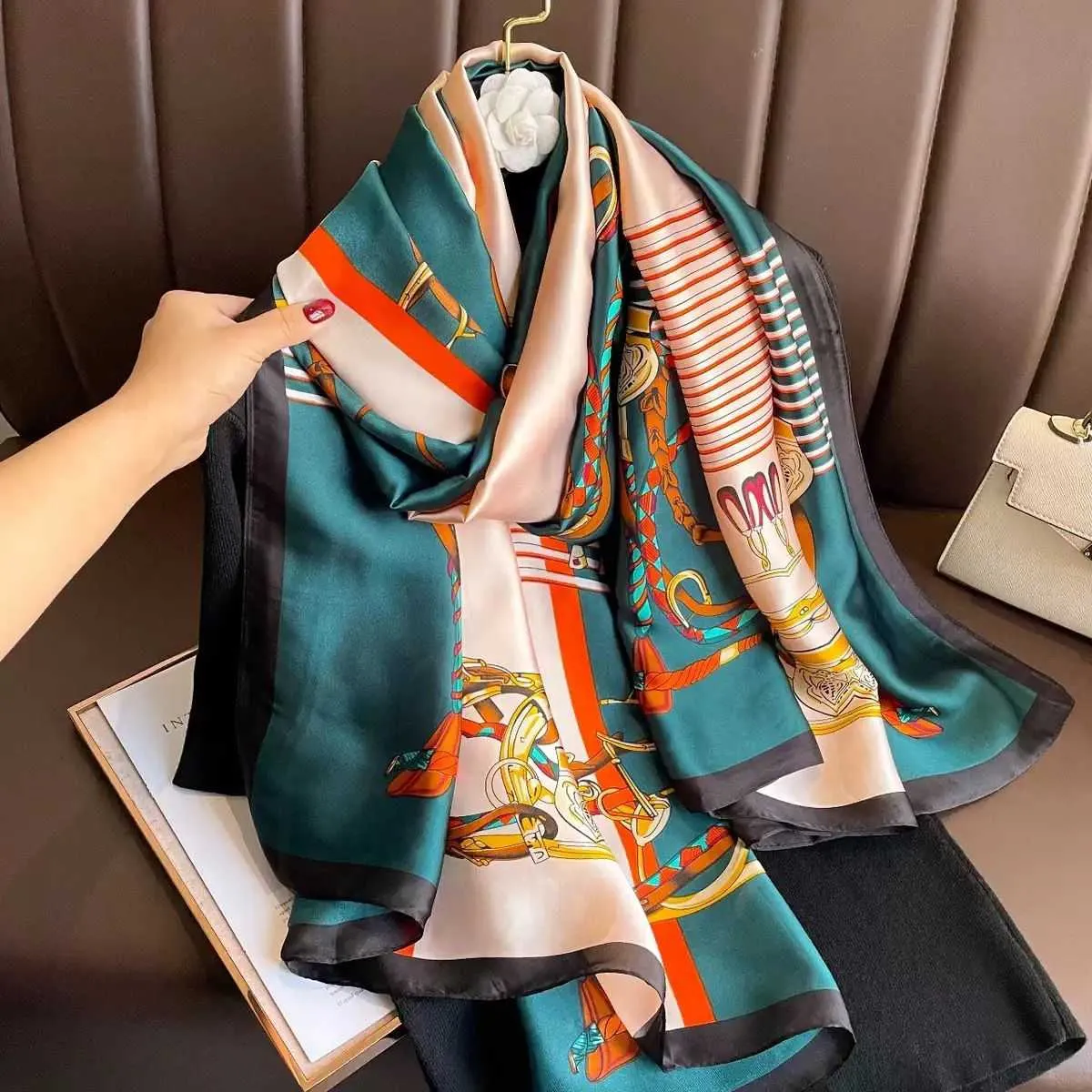 premium Luxury Satin Silk Scarf