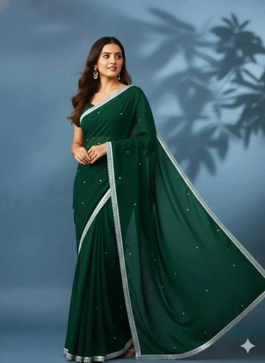 Georgette Sharee with Blouse Piece