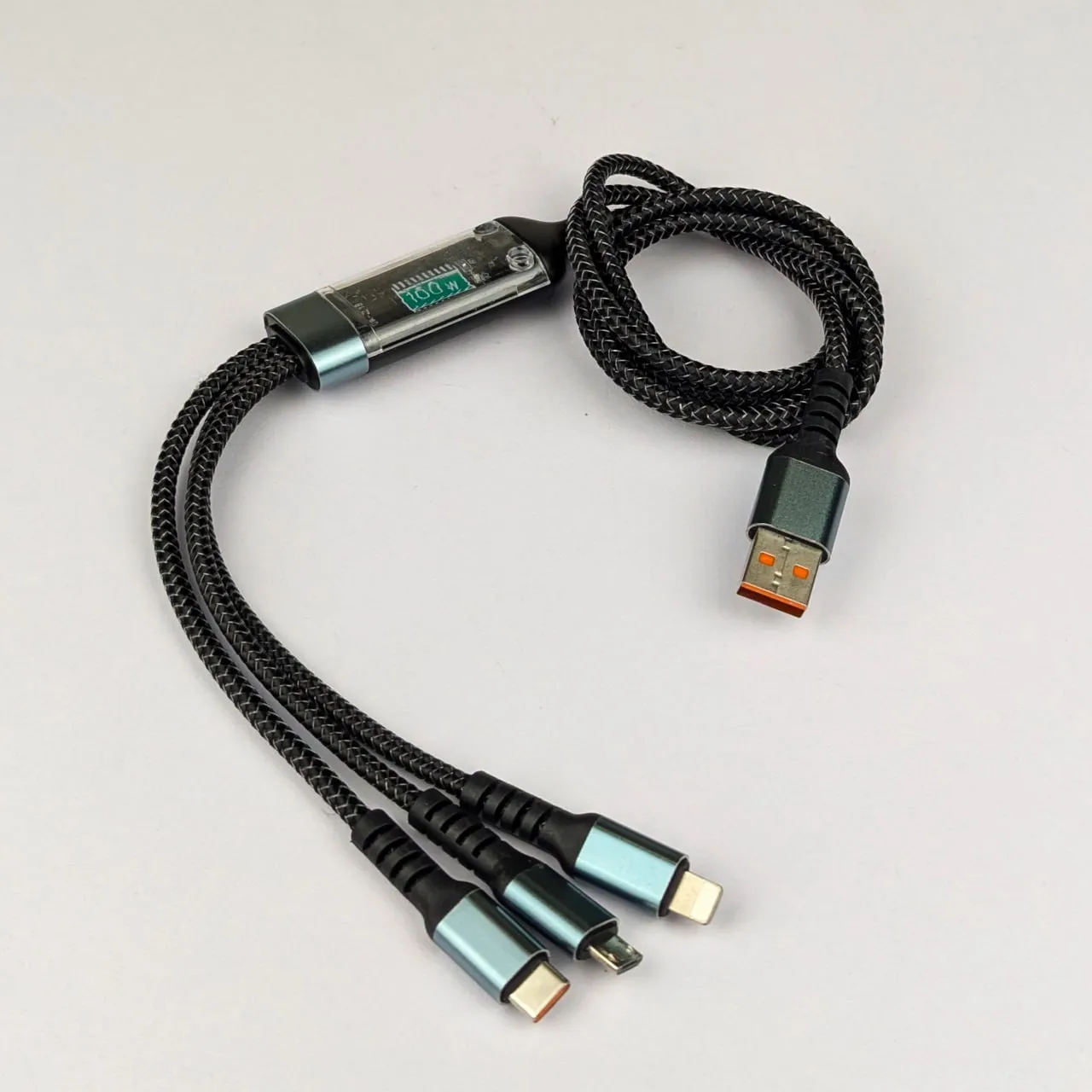 6-in-1 Charging Solution: 6U Multi-Port Charger with 3-in-1 Fast Cable