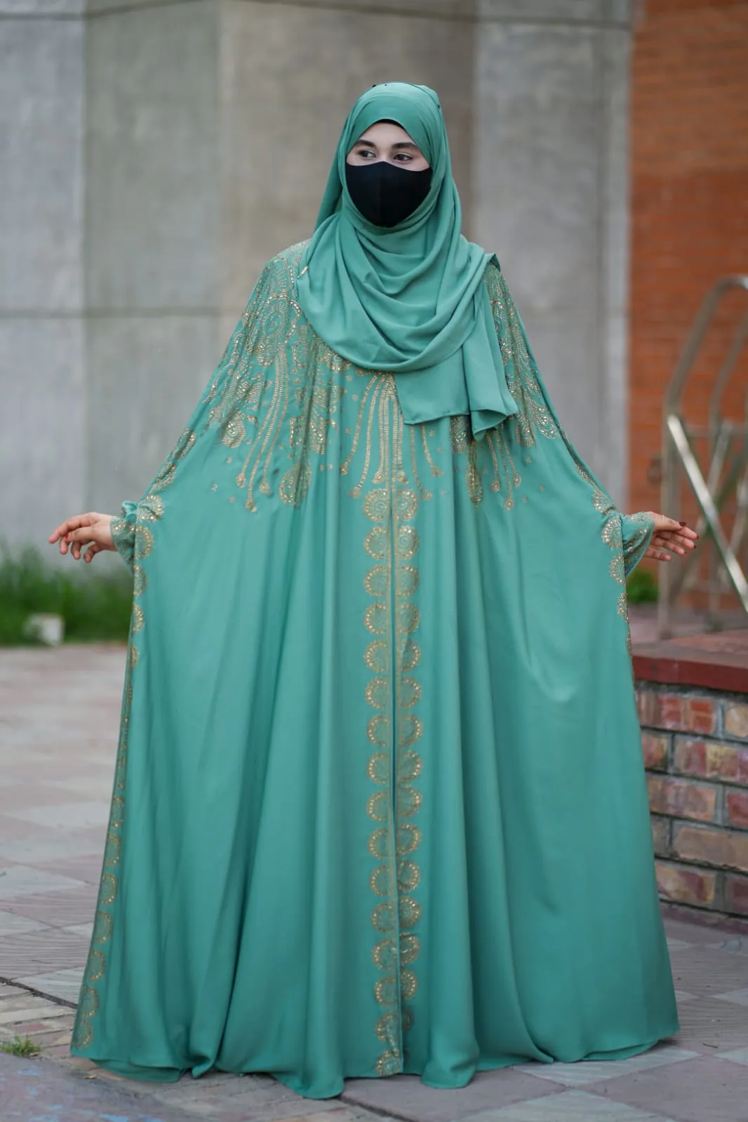 Luxury Abhaya Set with Inner and Hijab