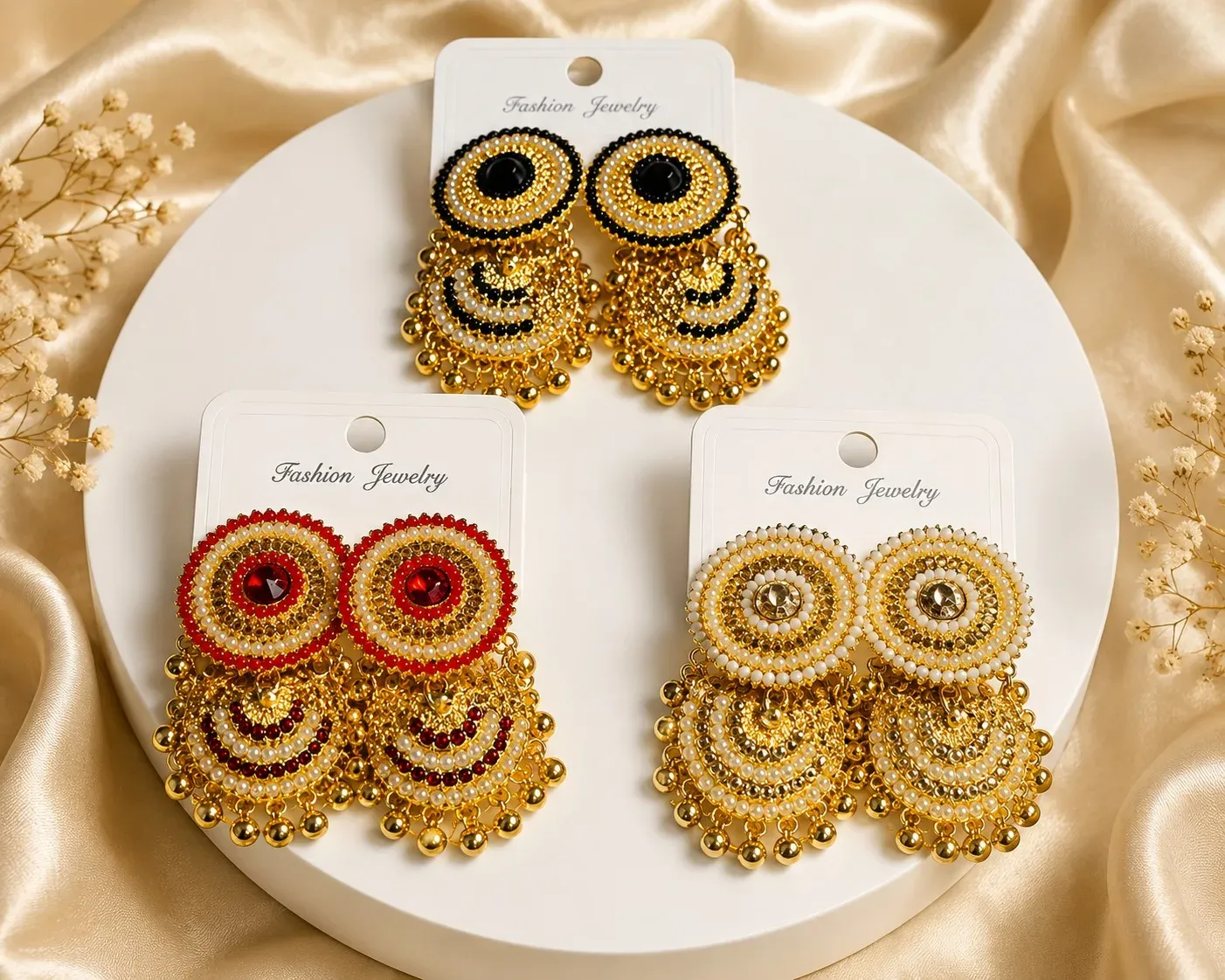 Premium Traditional Jhumka Earrings SNR-3032