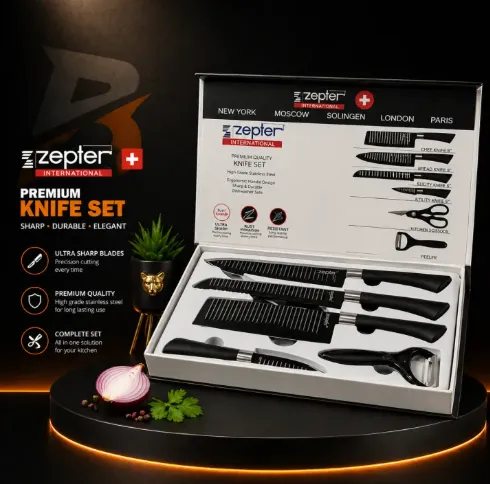 Zipper Knife Set – রান্নাঘরের স্মার্ট সঙ্গী!