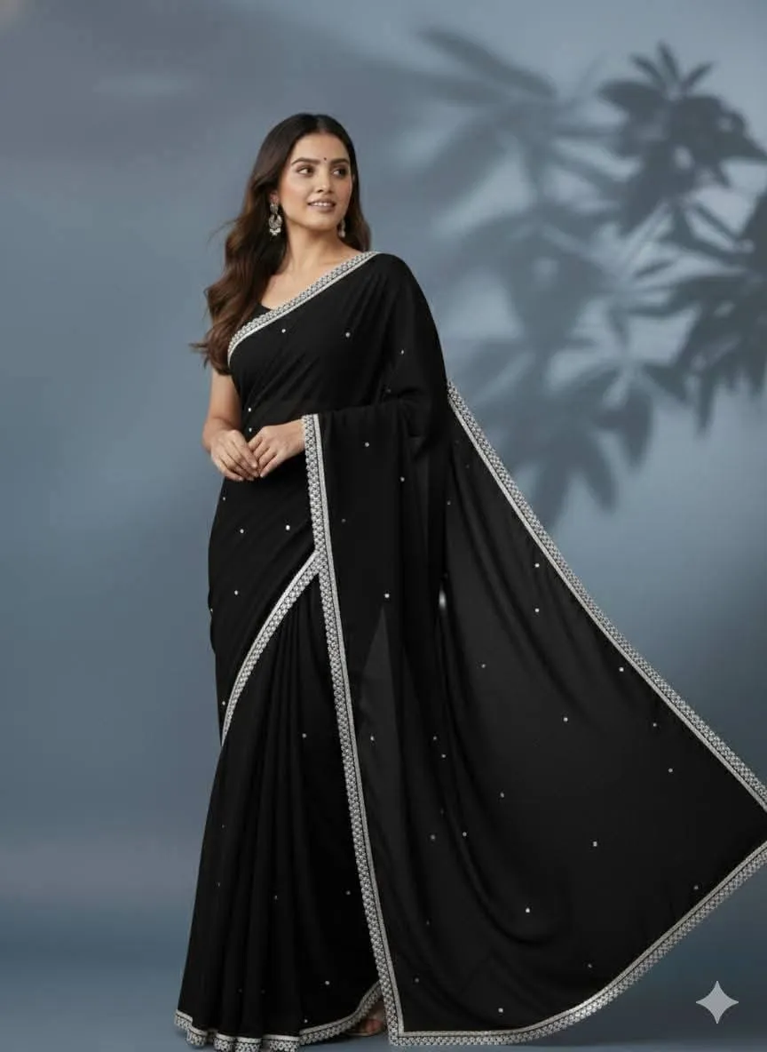 Georgette Sharee with Blouse Piece