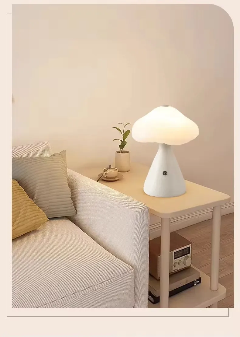 Rechargeable LED Mushroom Desk/Table Lamp! 🍄