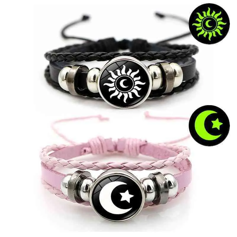 Trendy Couple Sun Moon Bracelet