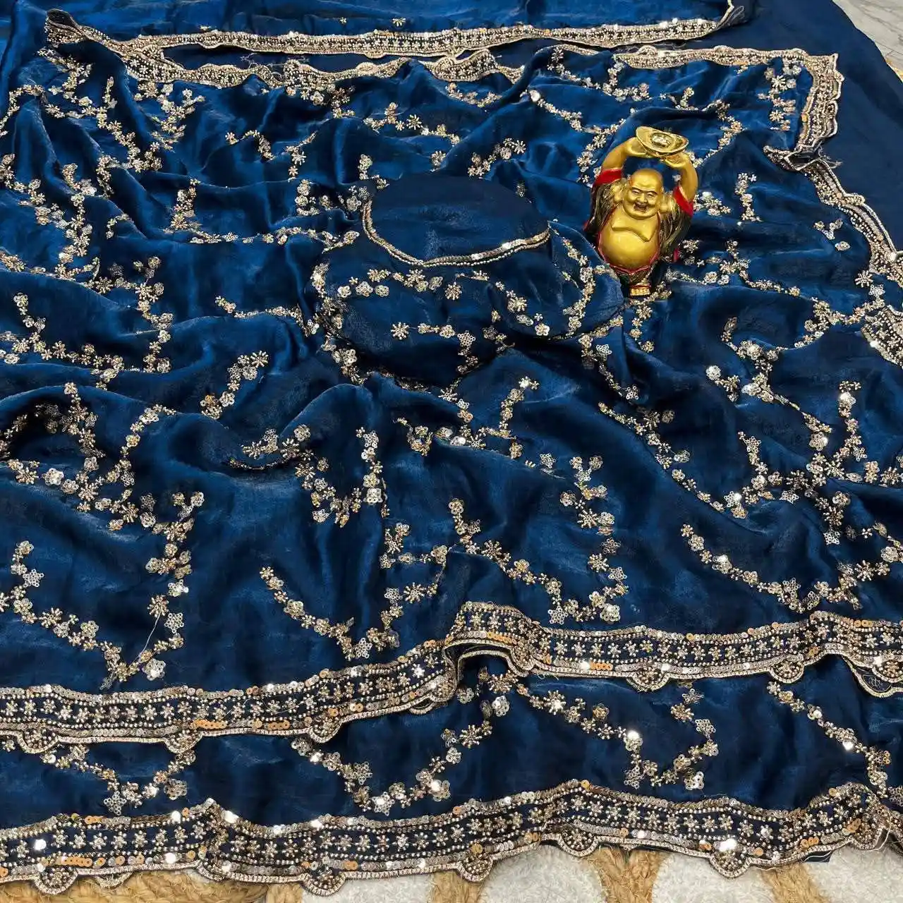 Indian Georgette Sharee with Blouse Piece