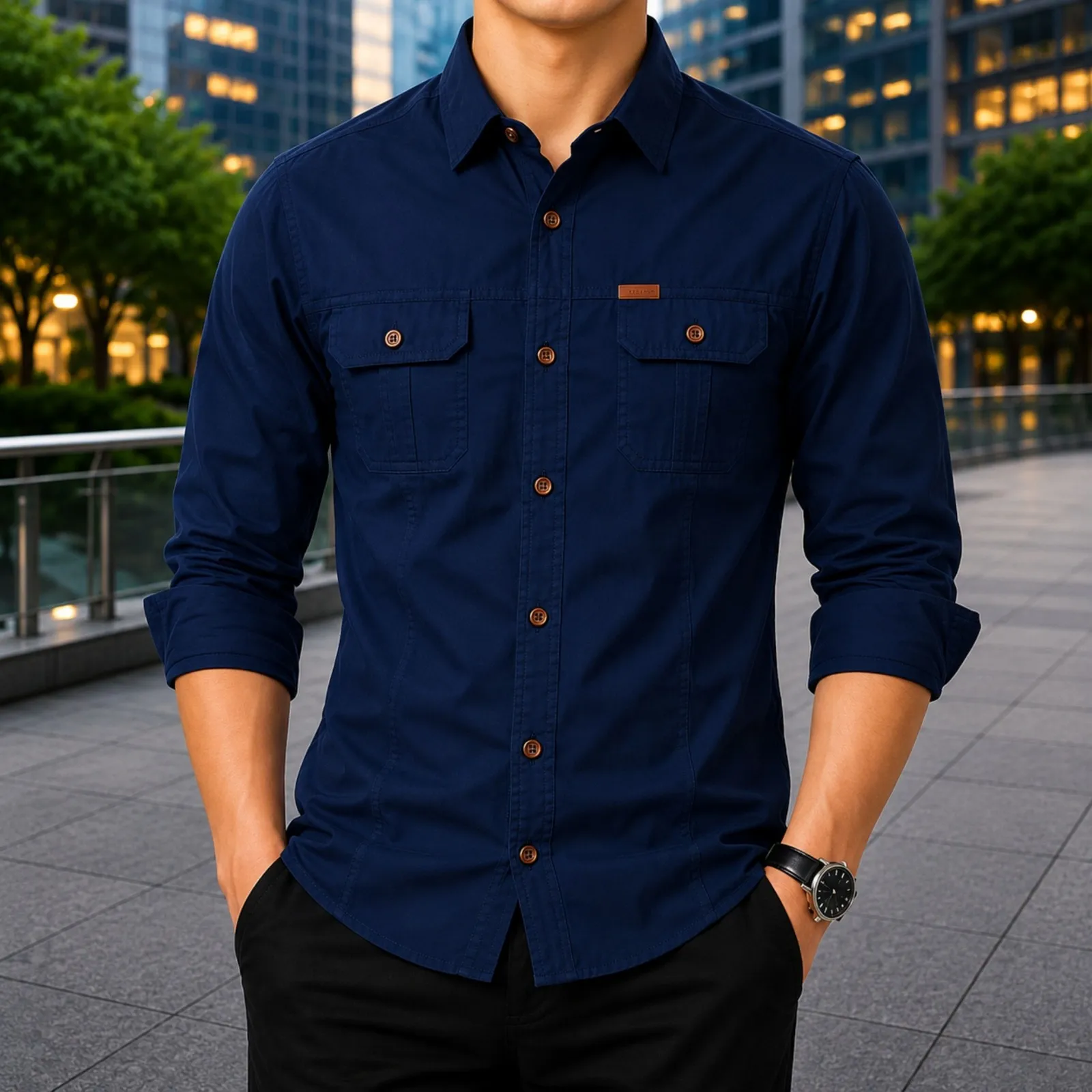 Stylish Full Sleeve Panel Shir