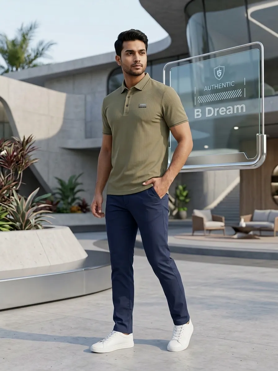 B Polo T-shirt