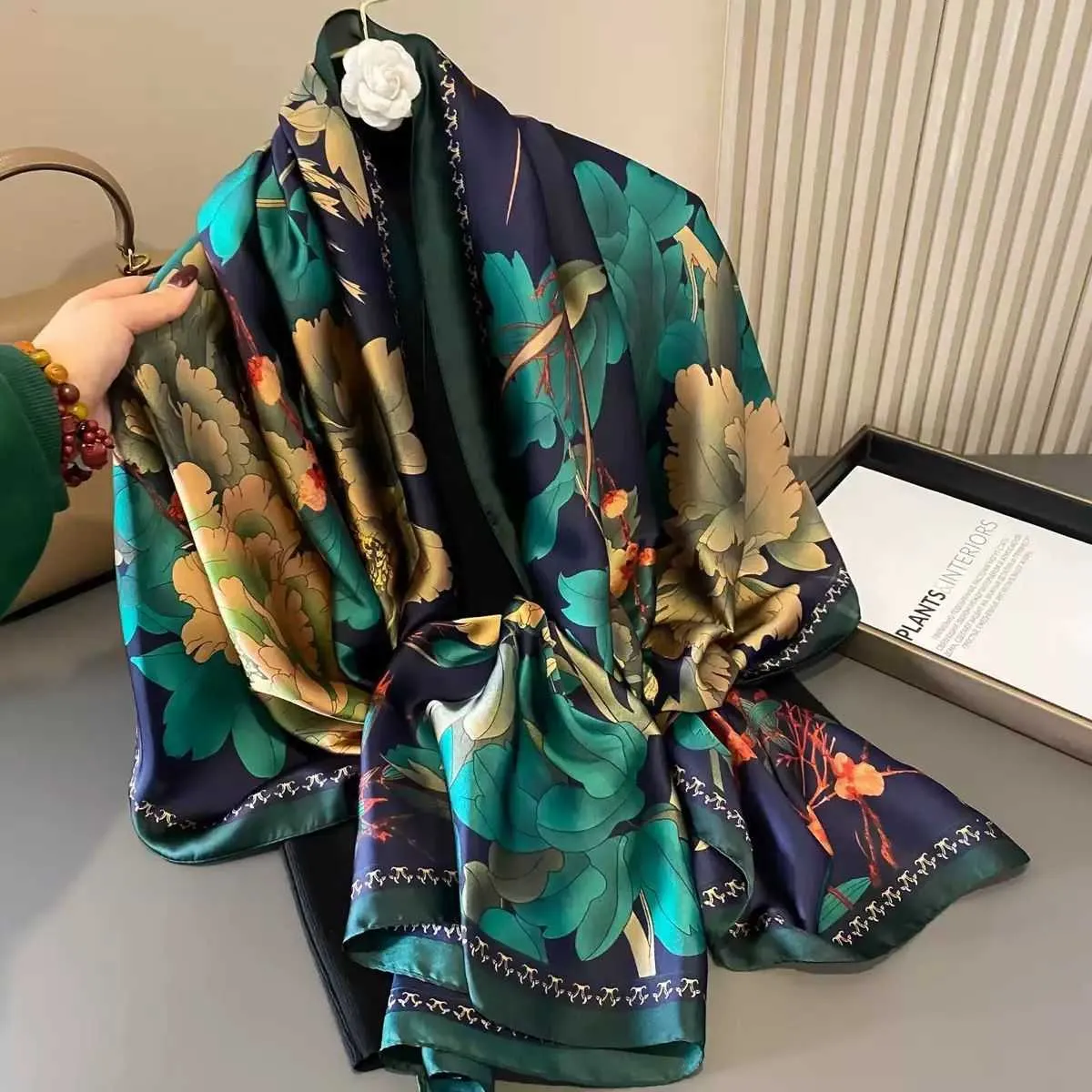 premium Luxury Satin Silk Scarf