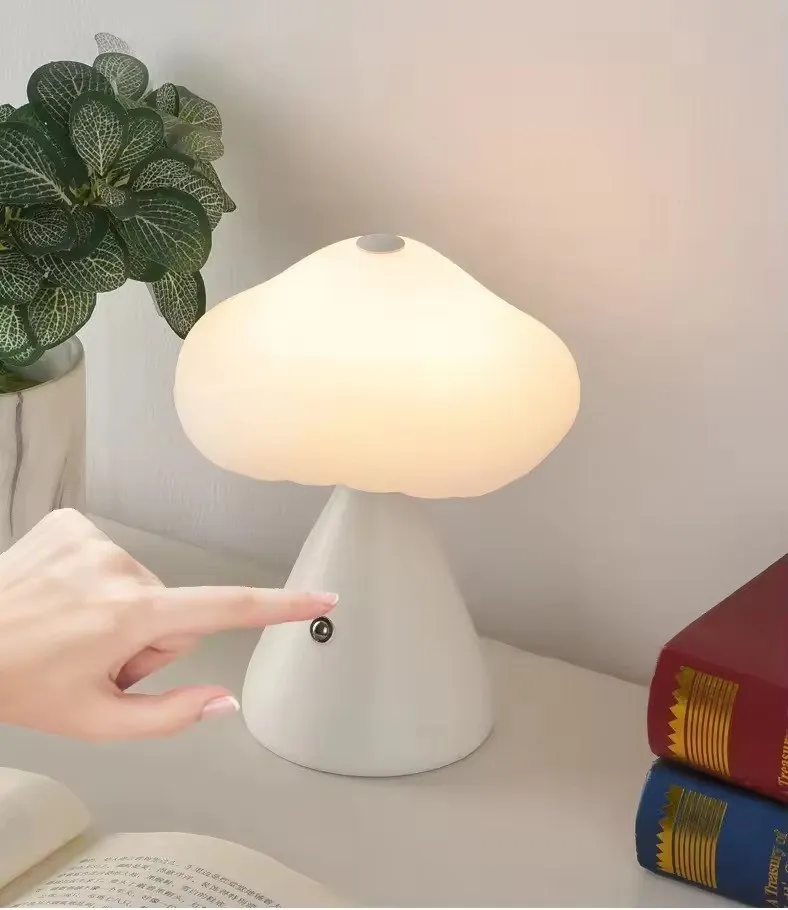 Rechargeable LED Mushroom Desk/Table Lamp! 🍄
