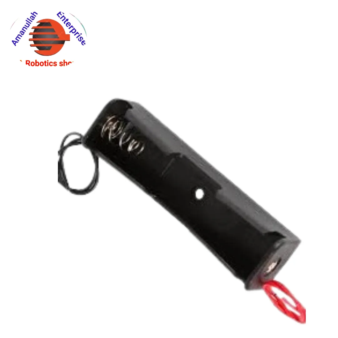 18650 Lithium Battery Holder Single Slot with Wire Leads