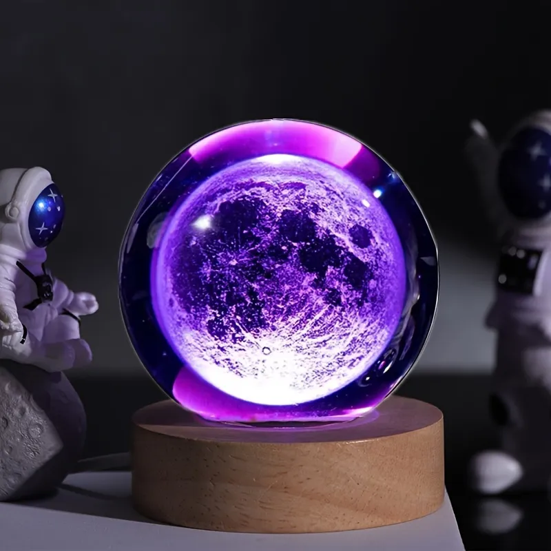 3D Crystal Ball Night Light