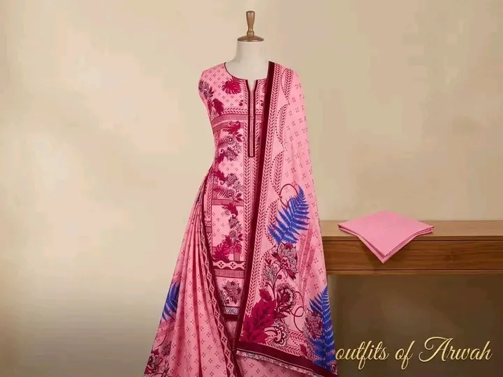 Art's of Noor Exclusive Unstitched and stitched Kameez Set