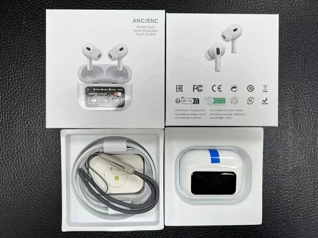 ANC Earbuds Touch Screen Display