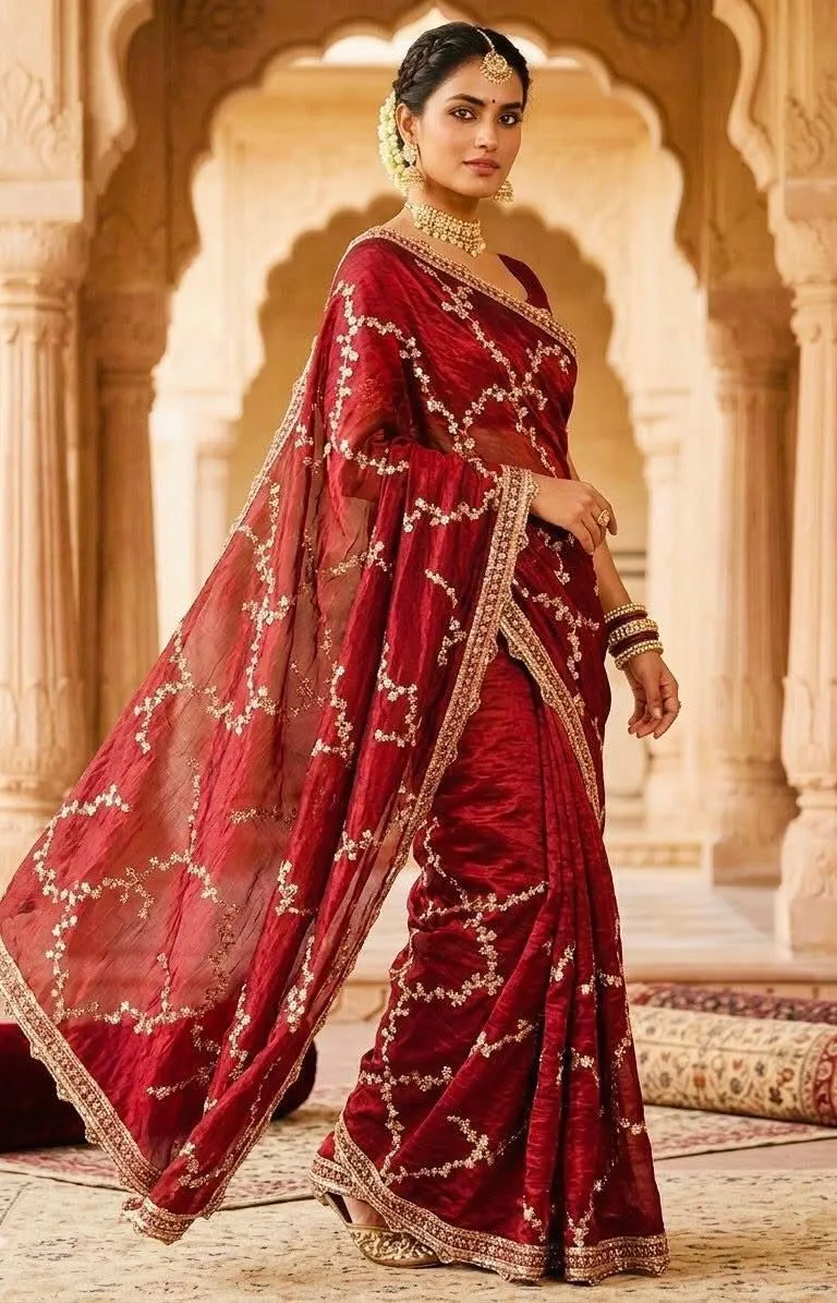 Indian Georgette Sharee with Blouse