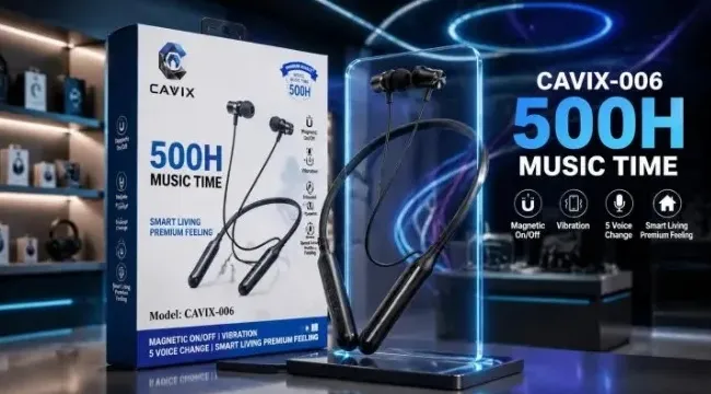 CAVIX 001 Neckband Bluetooth Earphone | 400 Hours