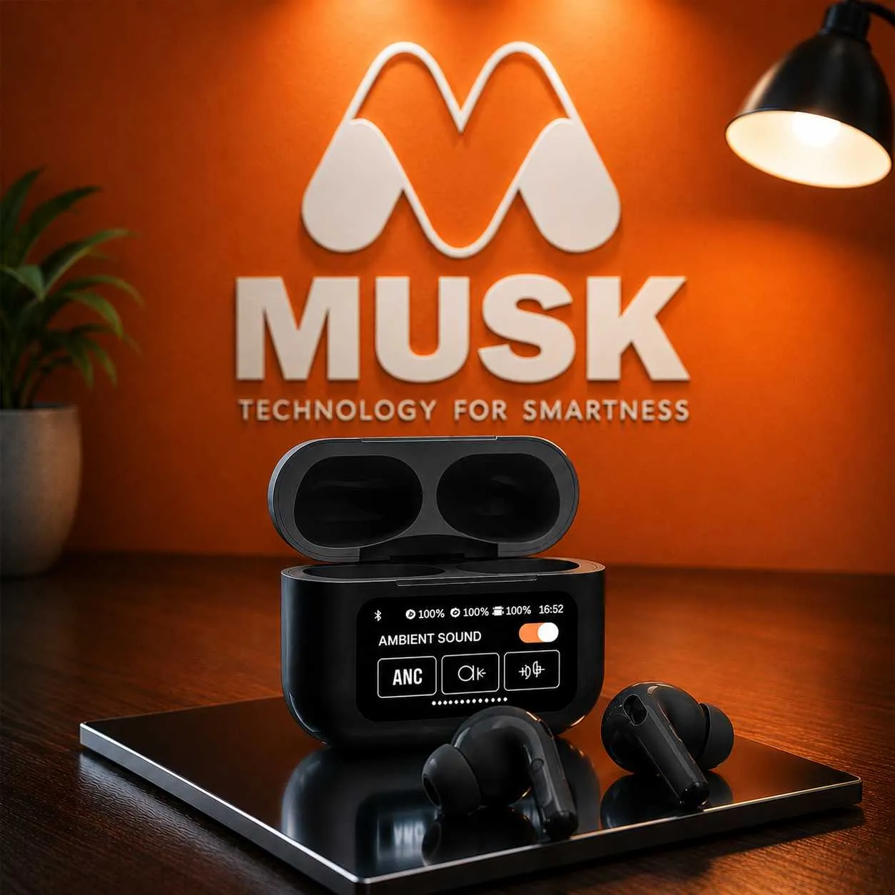 💥💥 A9 Pro Display Earbuds Black - ব্লুটুথ হেডফোন কালো💥💥