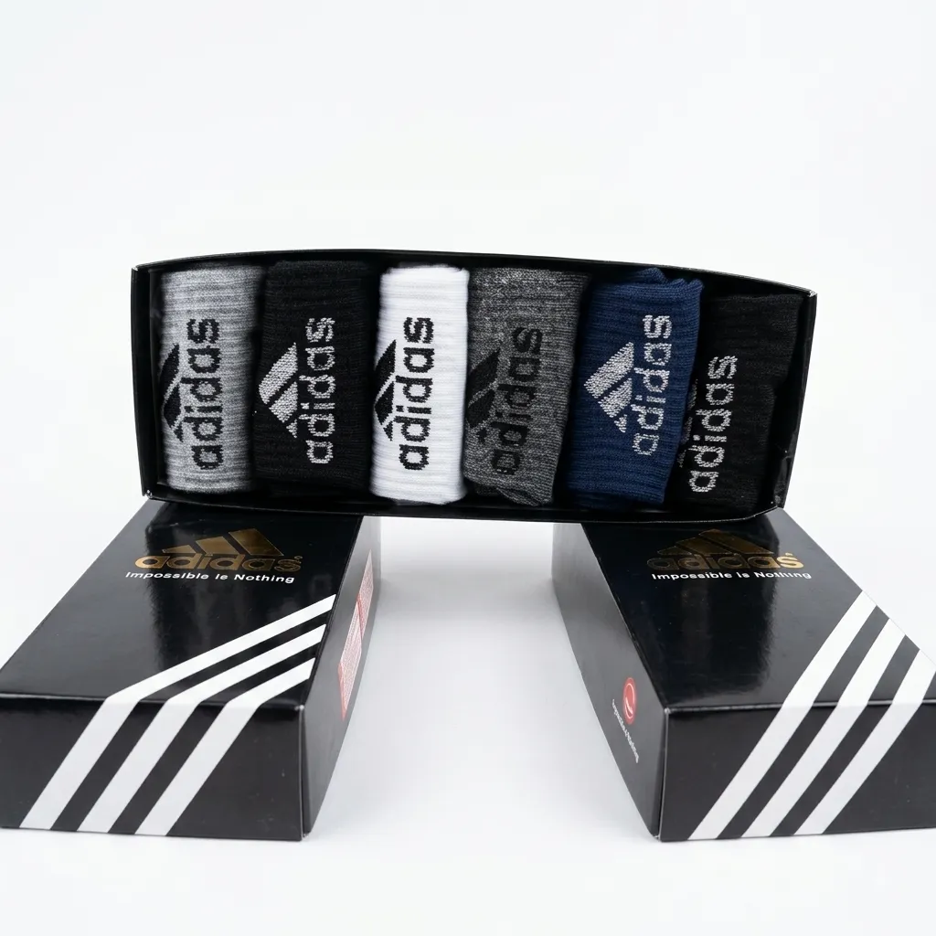 Premium Breathable Cotton Socks – 6 Pair Box Set