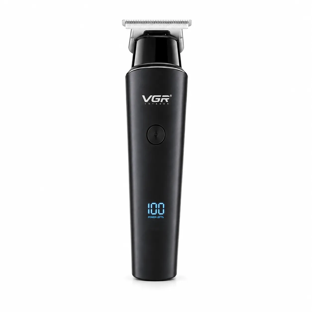 VGR V-937 Professional Cordless Hair & Beard Trimmer for Men – LCD Display, 500 Min Runtime, 2000mAh Battery, Zero Gap Stainless Steel Blade (Black)