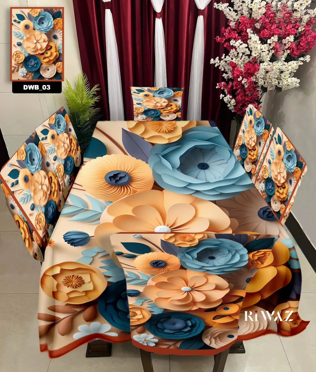Original 3D Printed Dining Chair Table Cover