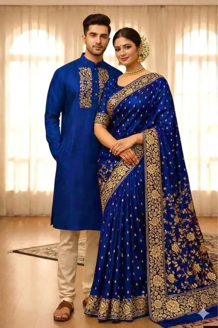 Sharee Panjabi Couple Dress with Blouse Piece