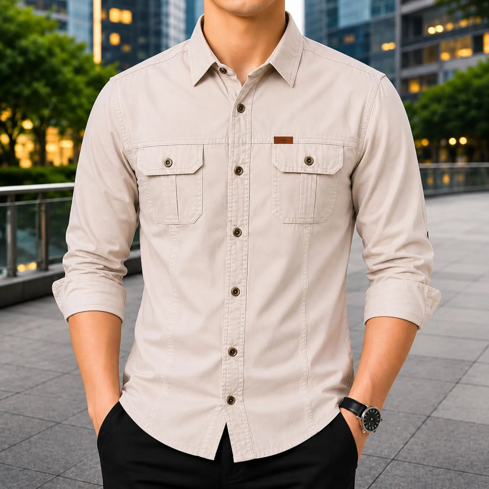 Stylish Full Sleeve Panel Shir